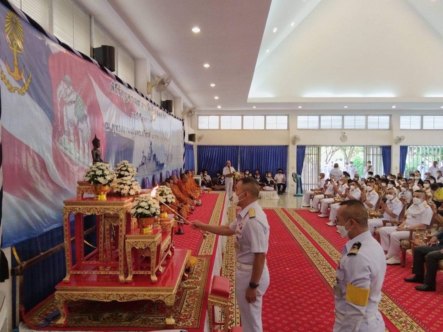 ผบ.ทร.ทำบุญครบ 100 วัน กำลังพลที่เสียชีวิตจากเรือหลวงสุโขทัยอับปาง ผบ.ทร.ทำบุญครบ 100 วัน กำลังพลที่เสียชีวิตจากเรือหลวงสุโขทัยอับปาง