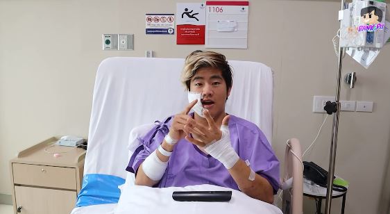 แบงค์ปิ ยูทูปเบอร์ชื่อดัง เล่านาทีเฉียดตาย ถังอัดอากาศระเบิดใส่ เพื่อนร่วมทีมอัณฑะแตก