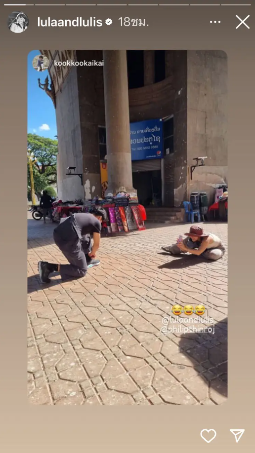 เวียงจันทน์หวานมาก “ลุลา” ควง “ฟิลลิปส์” เที่ยว สปป.ลาว