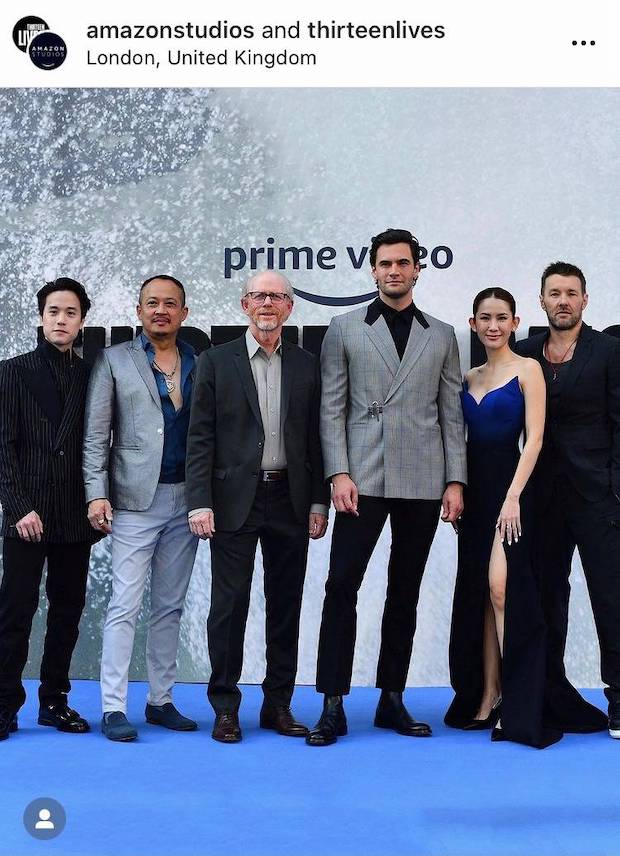 ‘เจมส์ ธีรดนย์ - ปู สหจักร’ คุยสื่อนอก โปรโมตหนัง 13 หมูป่า Thirteen Lives (มีคลิป)