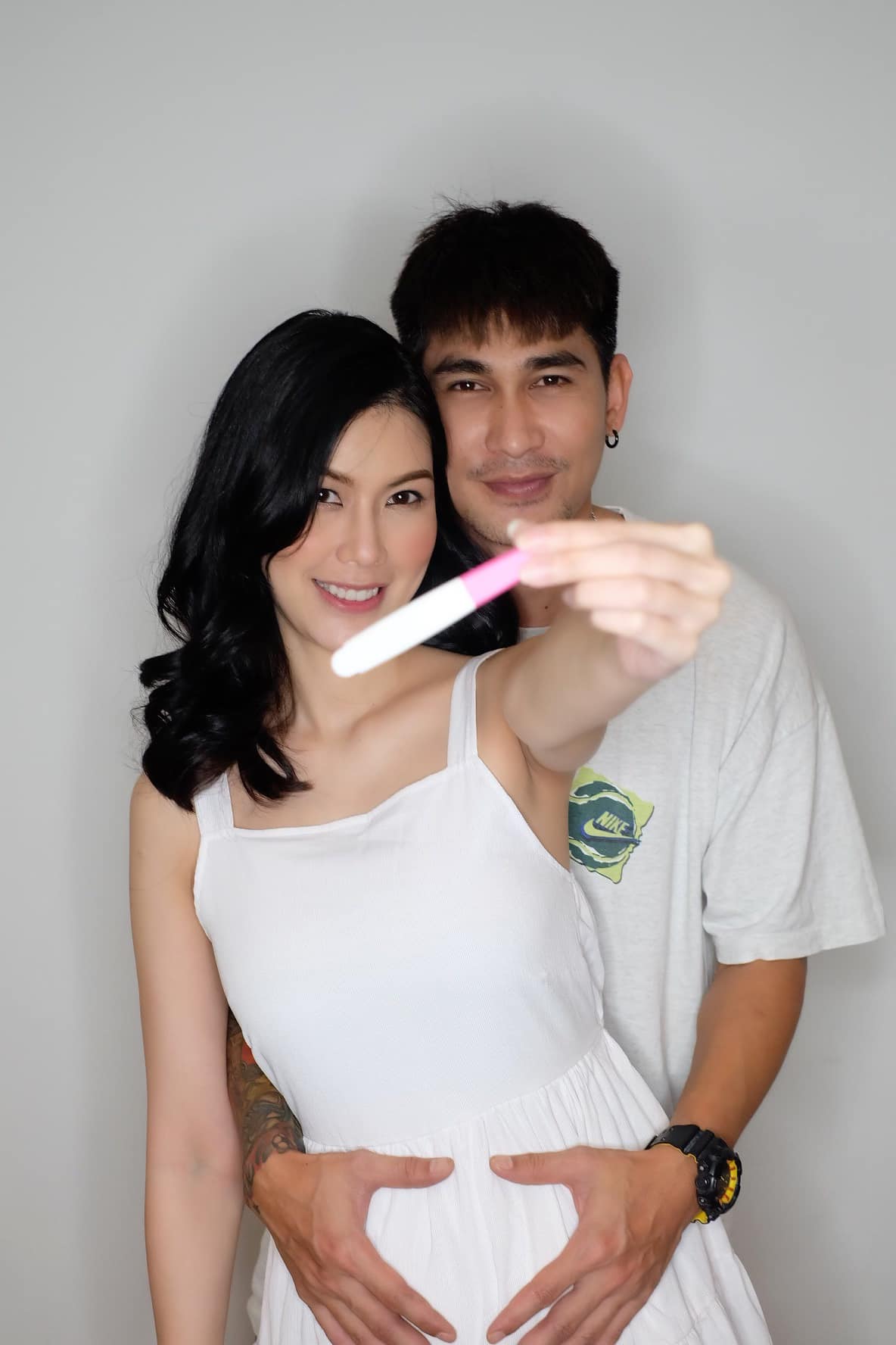 แก้ม กวินตรา ควงสามีนักเตะ รชต ธนภรณ์มงคล โชว์ภาพอัลตร้าซาวด์ลูกชายคนแรก!! 