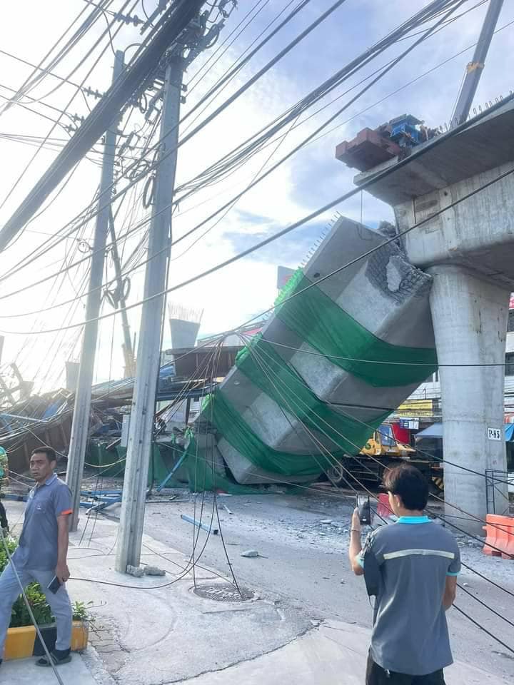 ‘สะพานถล่มลาดกระบัง’ ย้อนดูโพสต์ดร.เอ้ เคยเตือนแล้ว! 'กลัวพัง'