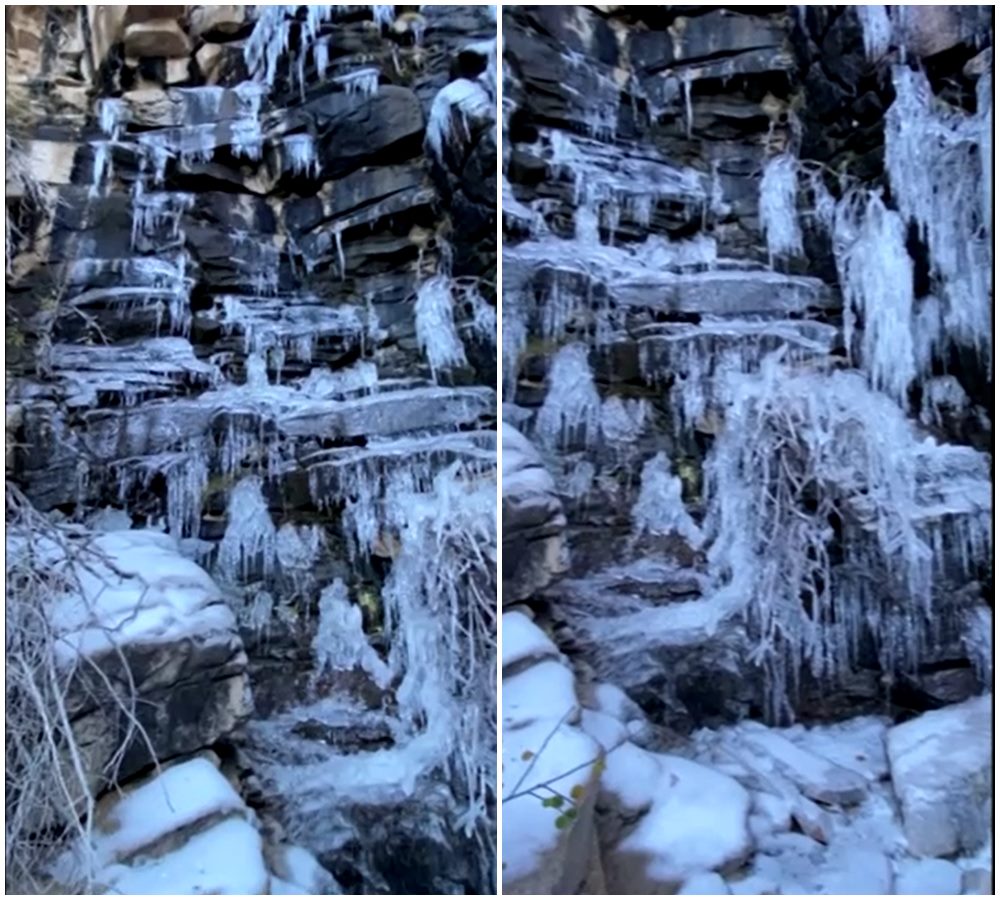 น้ำตกในซาอุดิอาระเบีย กลายเป็นน้ำแข็ง หลังเผชิญอากาศหนาวจัดระดับจุดเยือกแข็ง น้ำตกในซาอุดิอาระเบีย กลายเป็นน้ำแข็ง หลังเผชิญอากาศหนาวจัดระดับจุดเยือกแข็ง