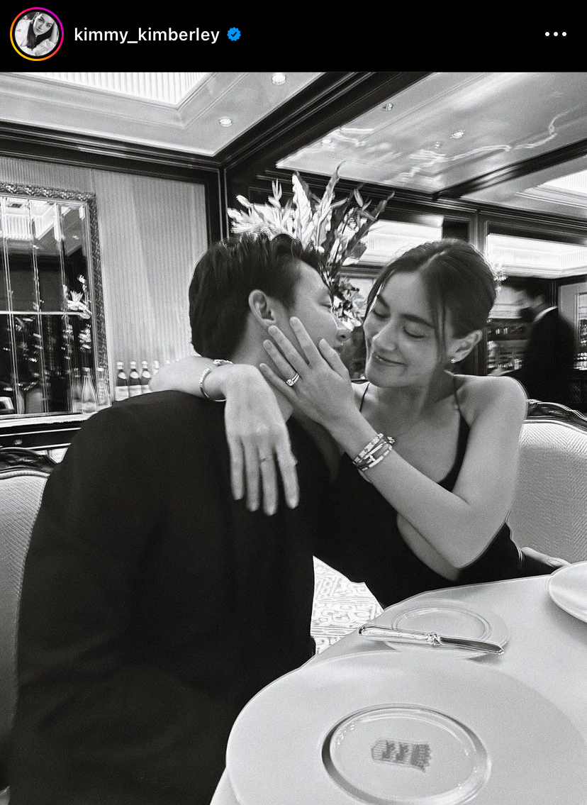 หมาก ควงคู่ คิมเบอร์ลี่ ร่วมยินดีงานแต่งพี่สาว