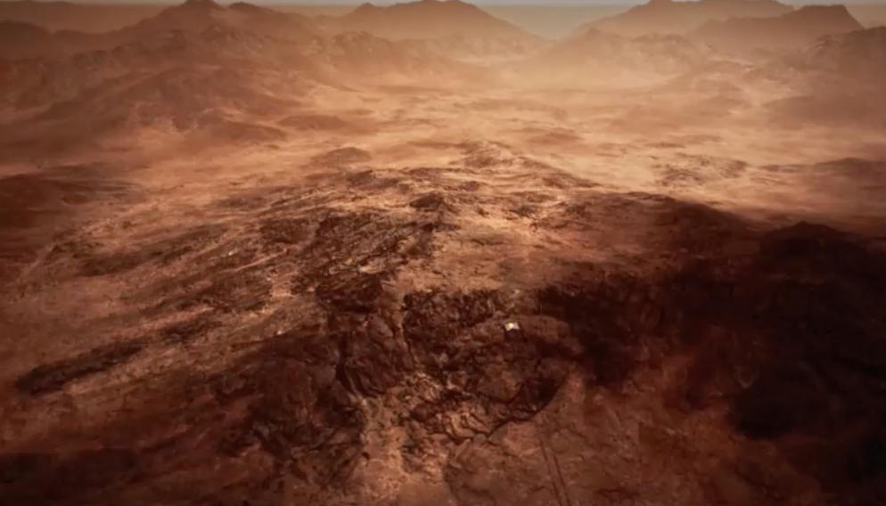 จีนเปิดภาพถ่ายล่าสุดจากดาวอังคารเผยให้เห็น “น้ำแข็งขั้วโลก”