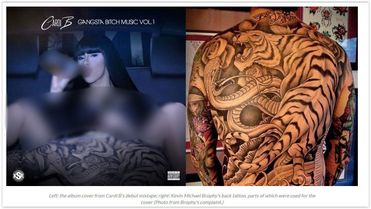“Cardi B”  ชนะคดีโดนฟ้องนำภาพรอยสักผู้อื่นทำภาพปก Mixtape