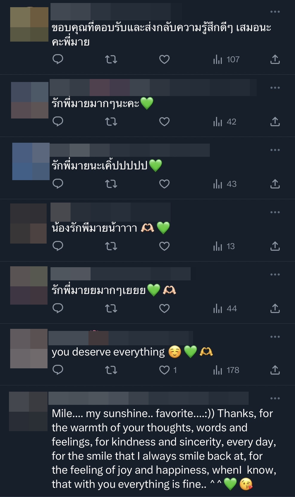 มาย ภาคภูมิ โพสต์ซึ้ง ขอบคุณแฟนคลับสำหรับความรักที่มีให้เสมอมา 