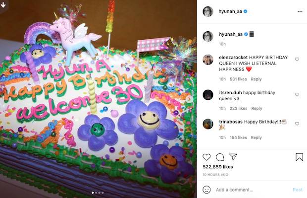 สละโสด?!! แฟนๆ ฮือฮา ‘ฮยอนอา’ โพสต์เหมือนพรีเวดดิ้งก่อนวันเกิด