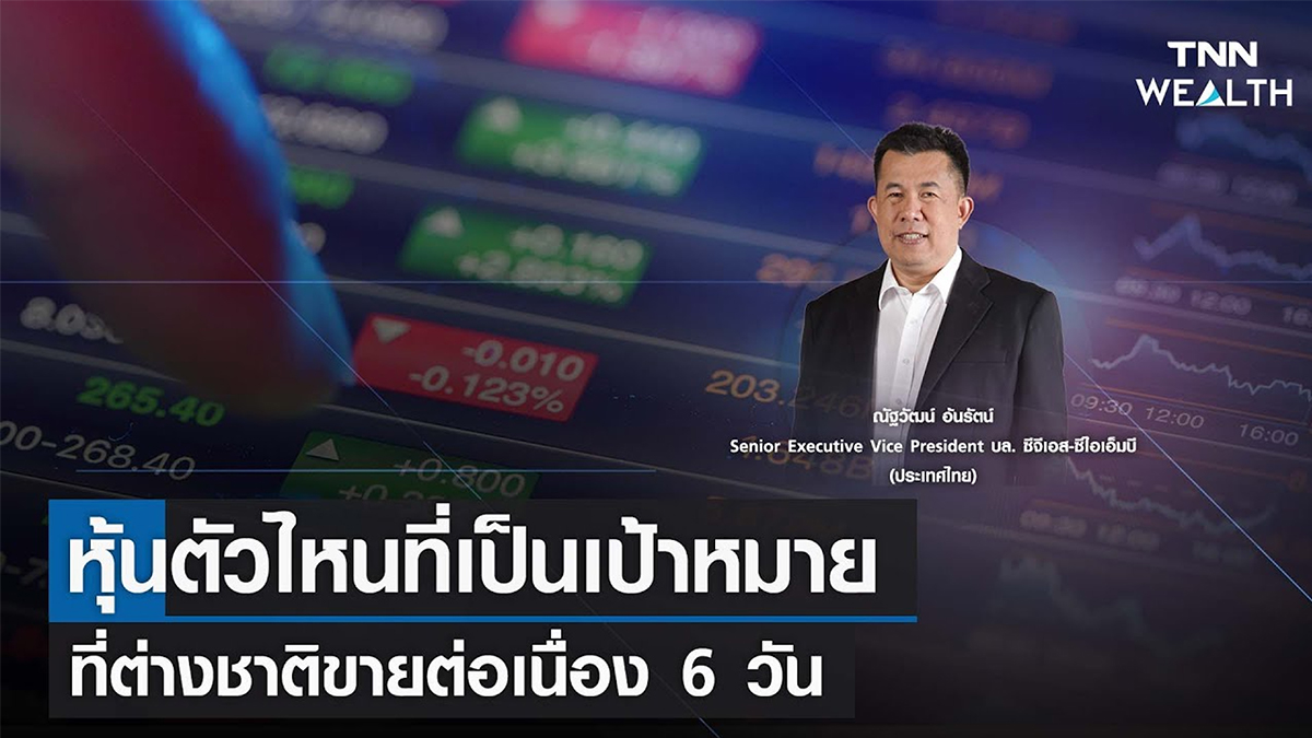 หุ้นตัวไหนที่เป็นเป้าหมายที่ต่างชาติขายต่อเนื่อง 6 วัน I TNN WEALTH 9 ก.พ.66