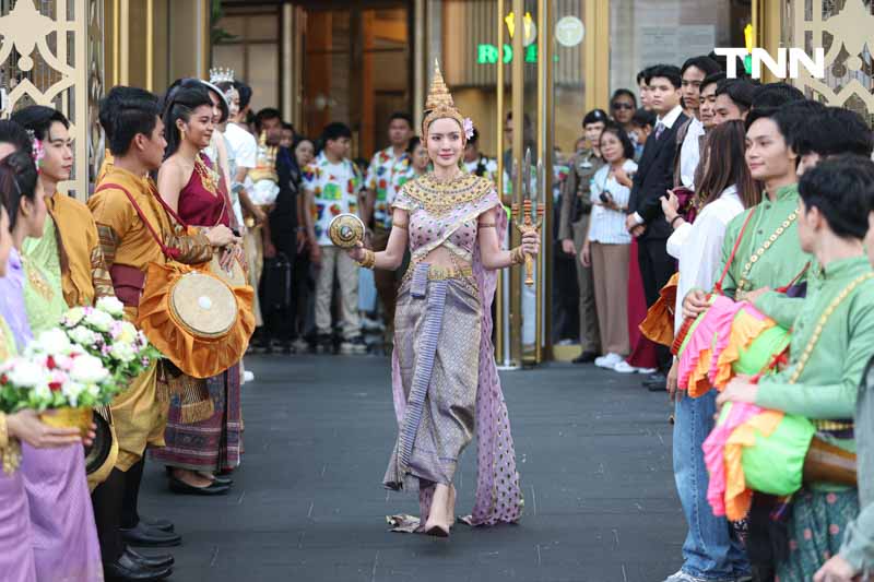 “แอฟ” สง่างามนางมโหธรเทวี นางสงกรานต์ประจำปี 2567  