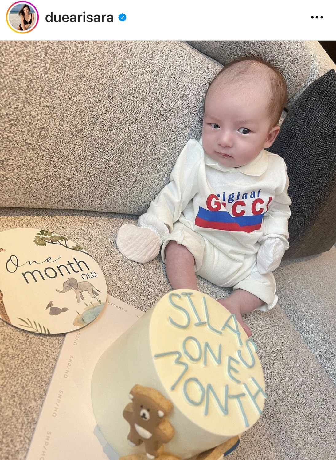 ดิว อริสรา อวดภาพน่ารัก น้องไซลาส ครบ 1 เดือน หลายอารมณ์ใน 5 นาที 