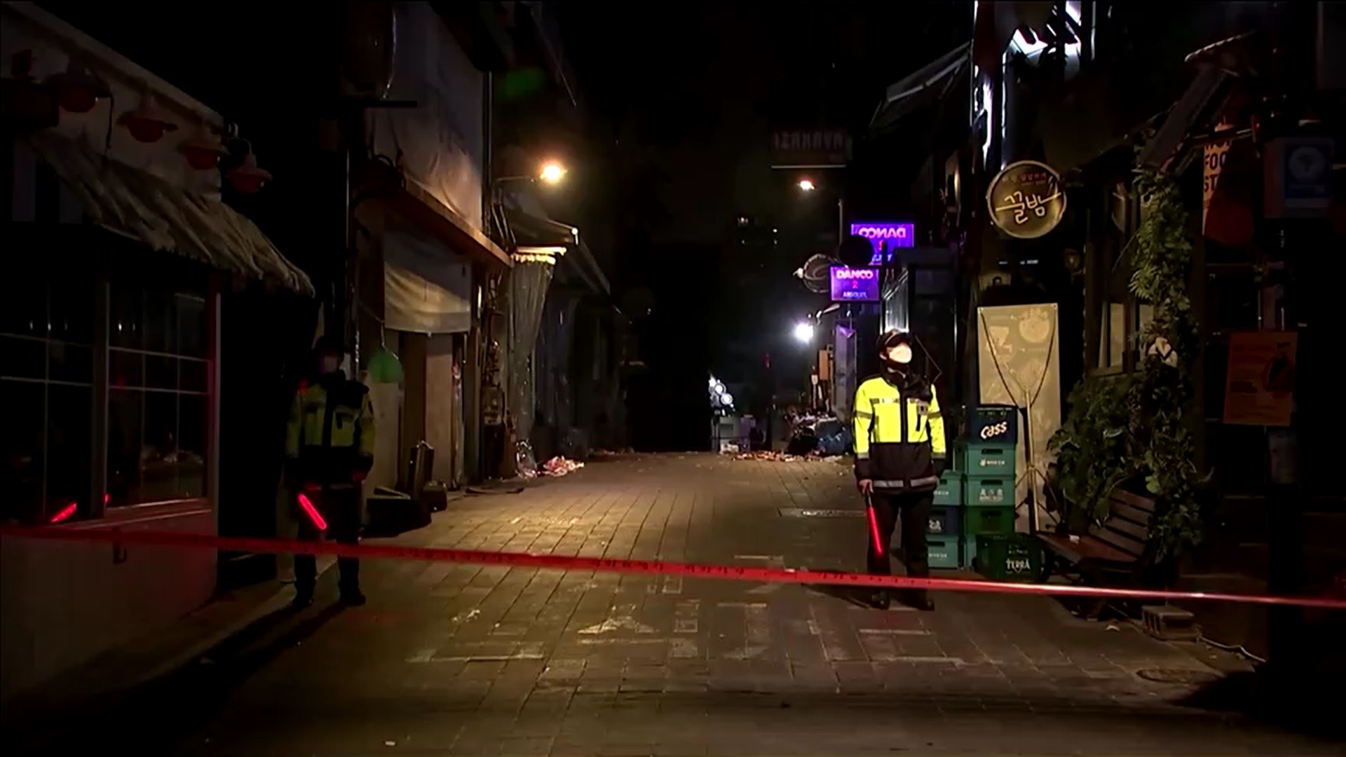 เปิดภาพล่าสุดวันฮาโลวีนอิแทวอนเงียบเหงา พบยอดเสียชีวิตเพิ่มเป็น 155 ราย