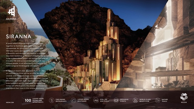 NEOM เปิดตัว SIRANNA สวรรค์แห่งการพักผ่อนสุดหรูท่ามกลางธรรมชาติที่ยั่งยืน