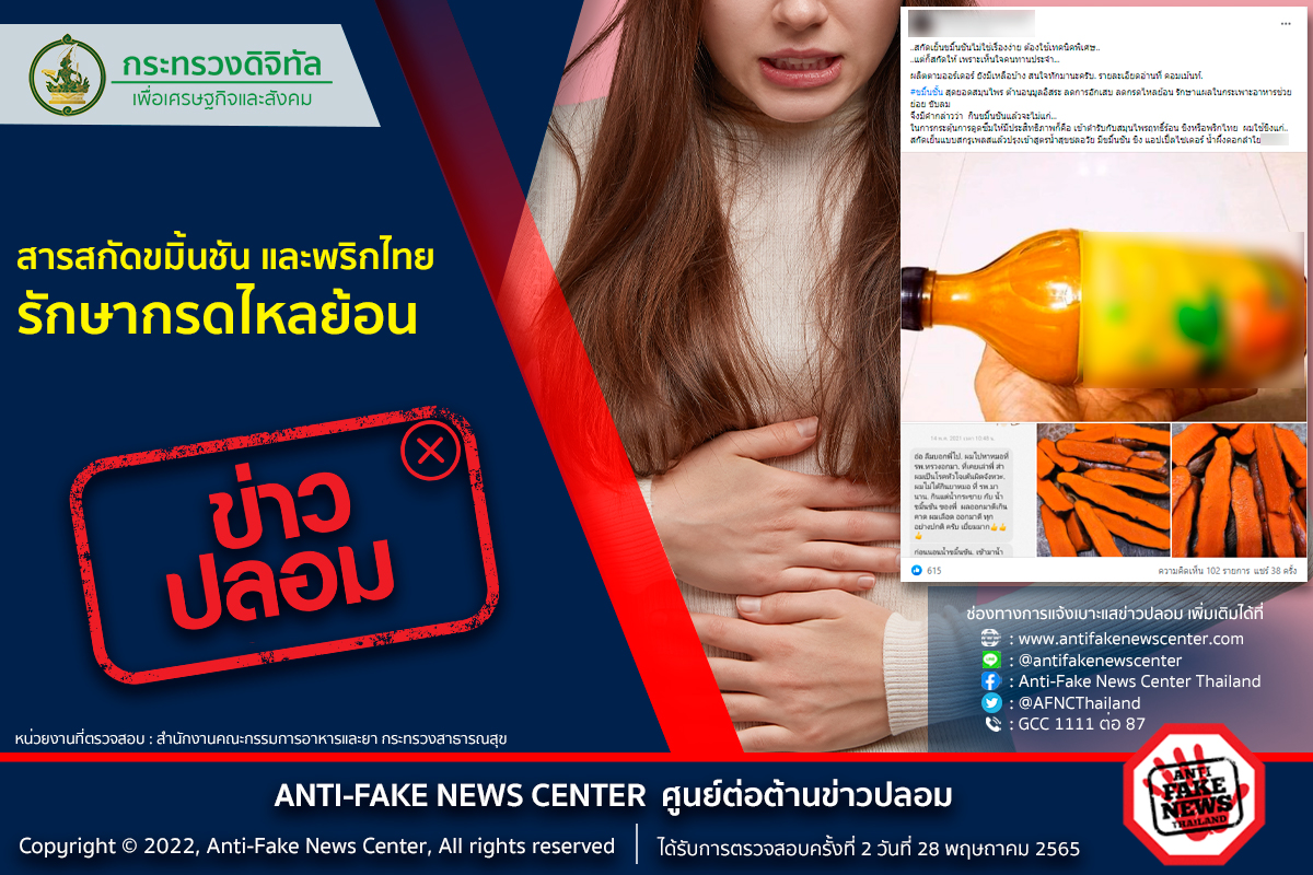 “สารสกัดขมิ้นชัน-พริกไทย” รักษากรดไหลย้อนได้จริงหรือไม่? “สารสกัดขมิ้นชัน-พริกไทย” รักษากรดไหลย้อนได้จริงหรือไม่?