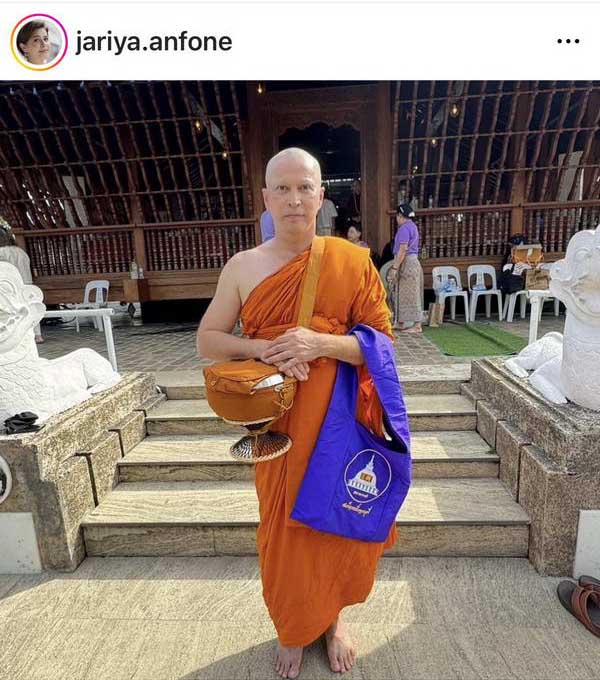 นก จริยา แชร์ภาพล่าสุด พระจอนนี่ ฉนทชาโต ศึกษาพระธรรมที่ศรีลังกา นก จริยา แชร์ภาพล่าสุด พระจอนนี่ ฉนทชาโต ศึกษาพระธรรมที่ศรีลังกา