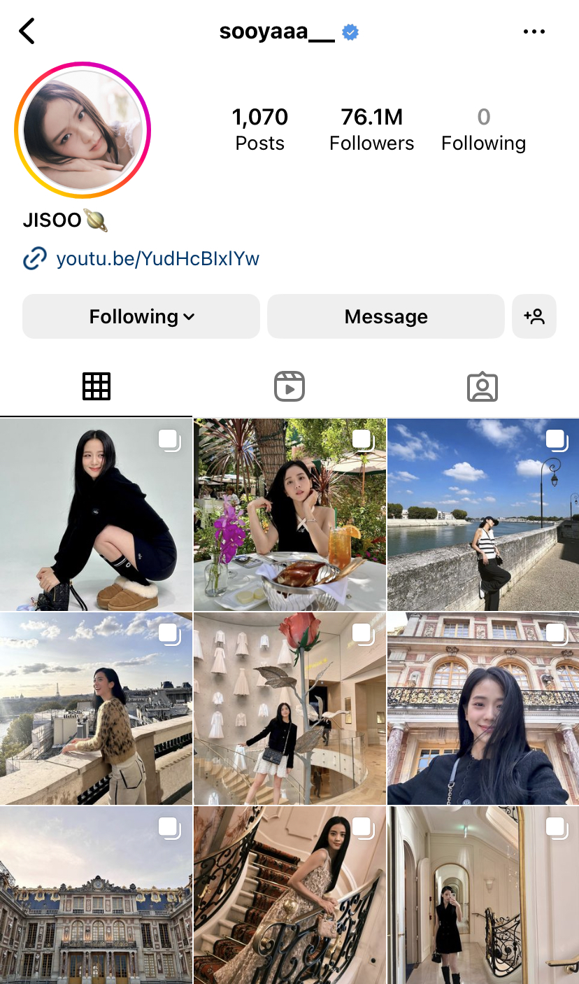 ศิลปิน K-pop ที่มียอดฟอล IG มากที่สุด