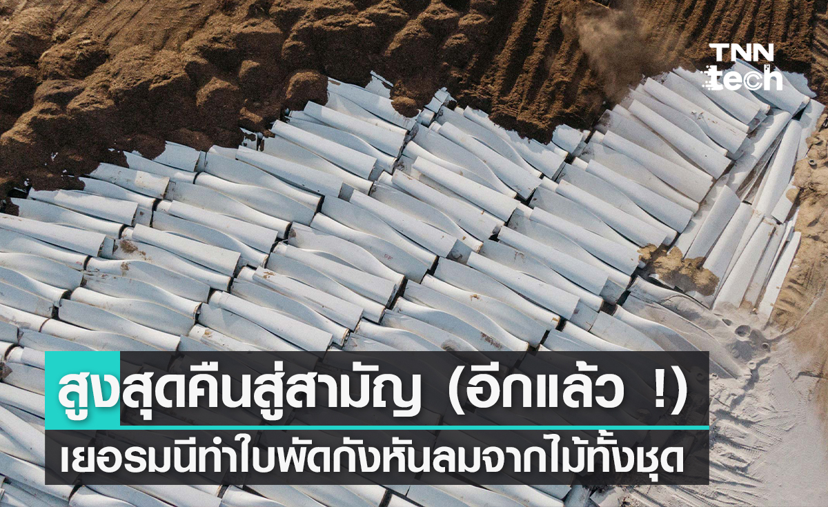 สูงสุดคืนสู่สามัญ (อีกแล้ว !) เยอรมนีทำใบพัดกังหันลมปั่นไฟจากไม้ทั้งชุด