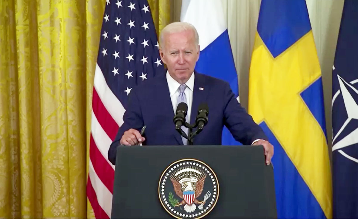 ไบเดน ลงนามสัตยาบันของสหรัฐฯ รับรองฟินแลนด์-สวีเดน เข้าร่วมนาโต ไบเดน ลงนามสัตยาบันของสหรัฐฯ รับรองฟินแลนด์-สวีเดน เข้าร่วมนาโต