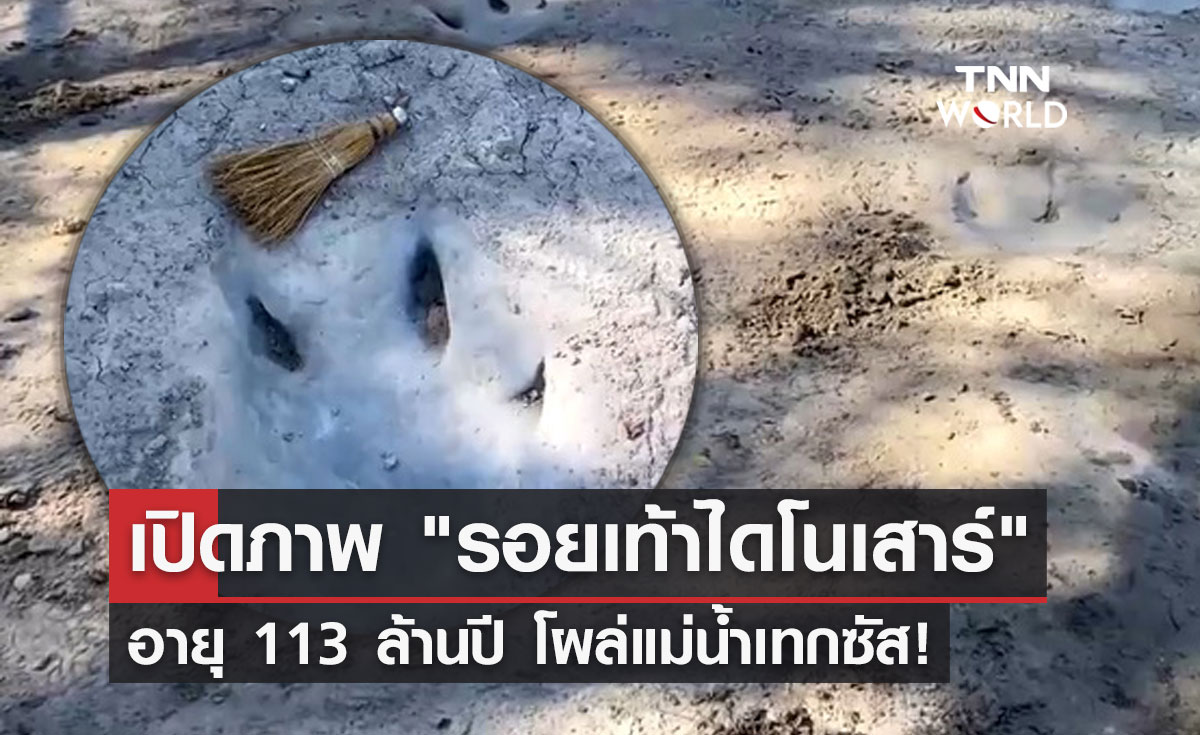 พิษภัยแล้ง! "รอยเท้าไดโนเสาร์" อายุ 113 ล้านปี โผล่เทกซัสหลังน้ำแห้งขอด