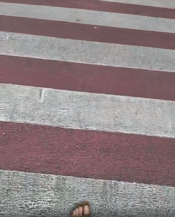 “บอม ธนิน” เผยช็อตหวาดเสียวขณะข้ามทางม้าลาย