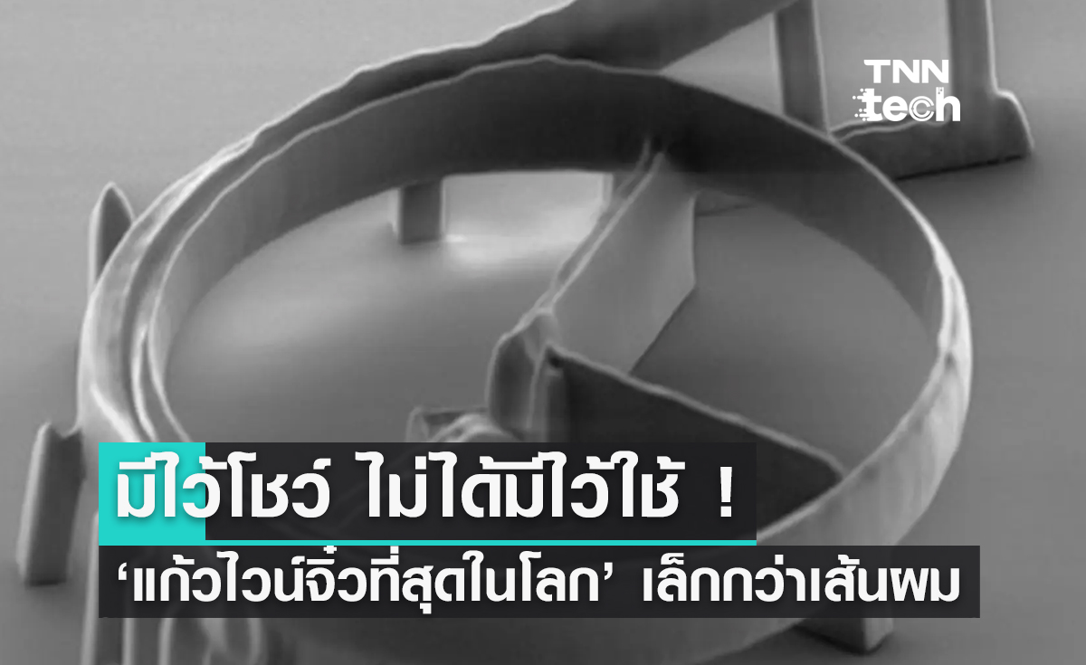 มีไว้โชว์ ไม่ได้มีไว้ใช้ ! ‘แก้วไวน์จิ๋วที่สุดในโลก’ เล็กกว่าเส้นผมมนุษย์