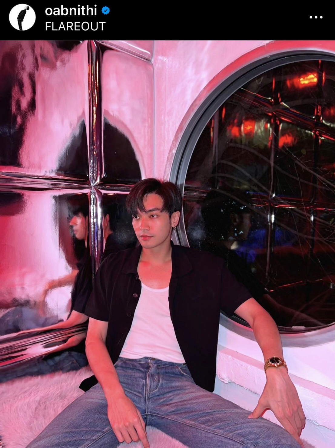 โอบนิธิ ทำใจละลาย เสิร์ฟแคปชั่นเด็ด แน่จริงก็ส่งยิ้มมา