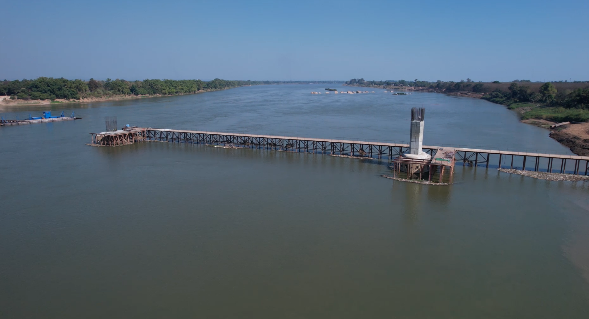 สะพานมิตรภาพไทย-ลาวแห่งที่ 5 เสร็จปีหน้า เชื่อม 3 ปท. แค่ 150 กม. สะพานมิตรภาพไทย-ลาวแห่งที่ 5 เสร็จปีหน้า เชื่อม 3 ปท. แค่ 150 กม.