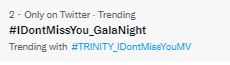 สุดพิเศษ! 3 เทพ TRINITY เปิดตัวเพลงใหม่ ด้านแฟนๆส่ง #IDontMissYou_GalaNight ติดเทรนด์ทวิตเตอร์