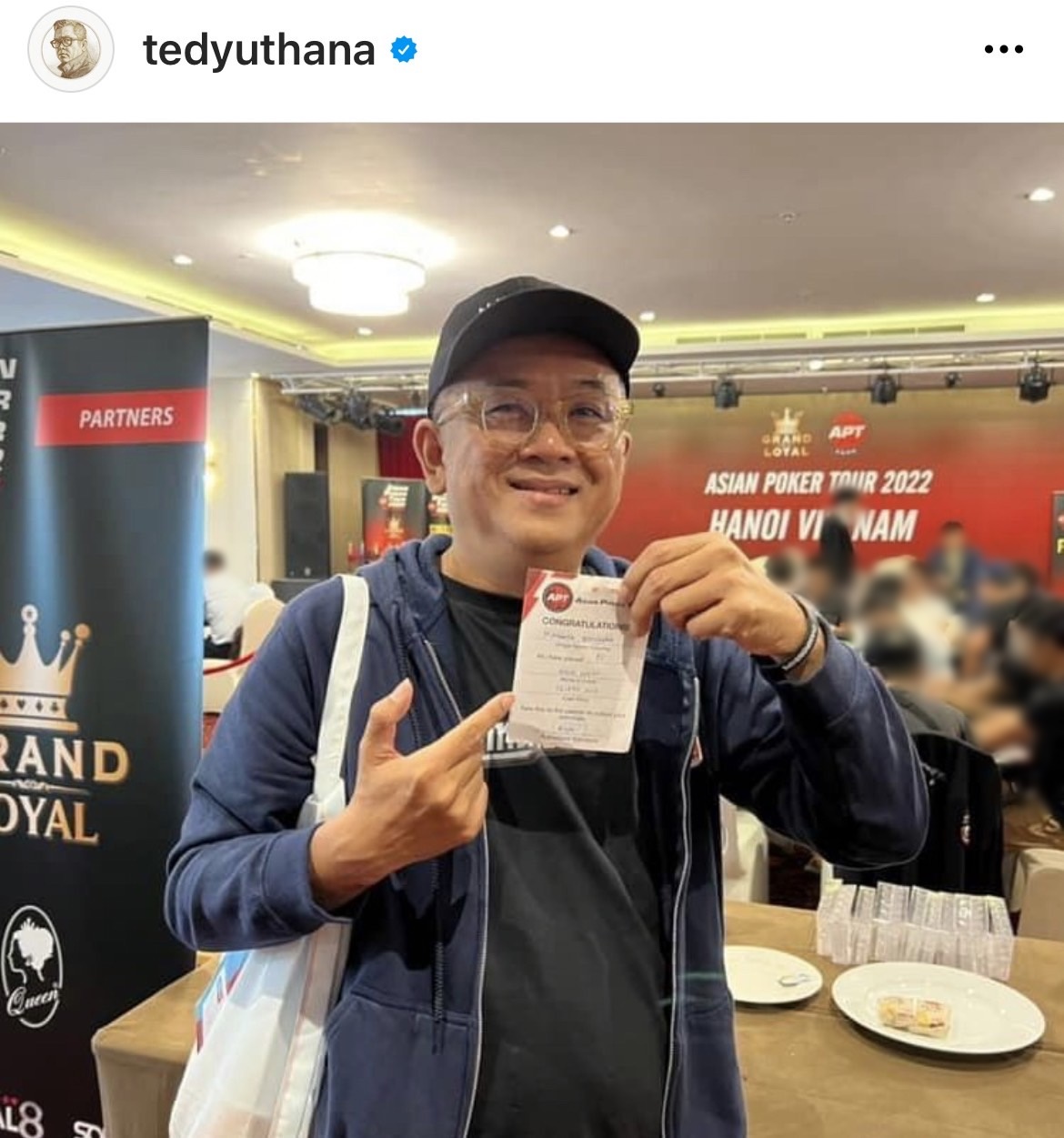 ป๋าเต็ด ยุทธนา  ลงแข่งขันโป๊กเกอร์   ได้เงินรางวัล 56 ล้าน!! 