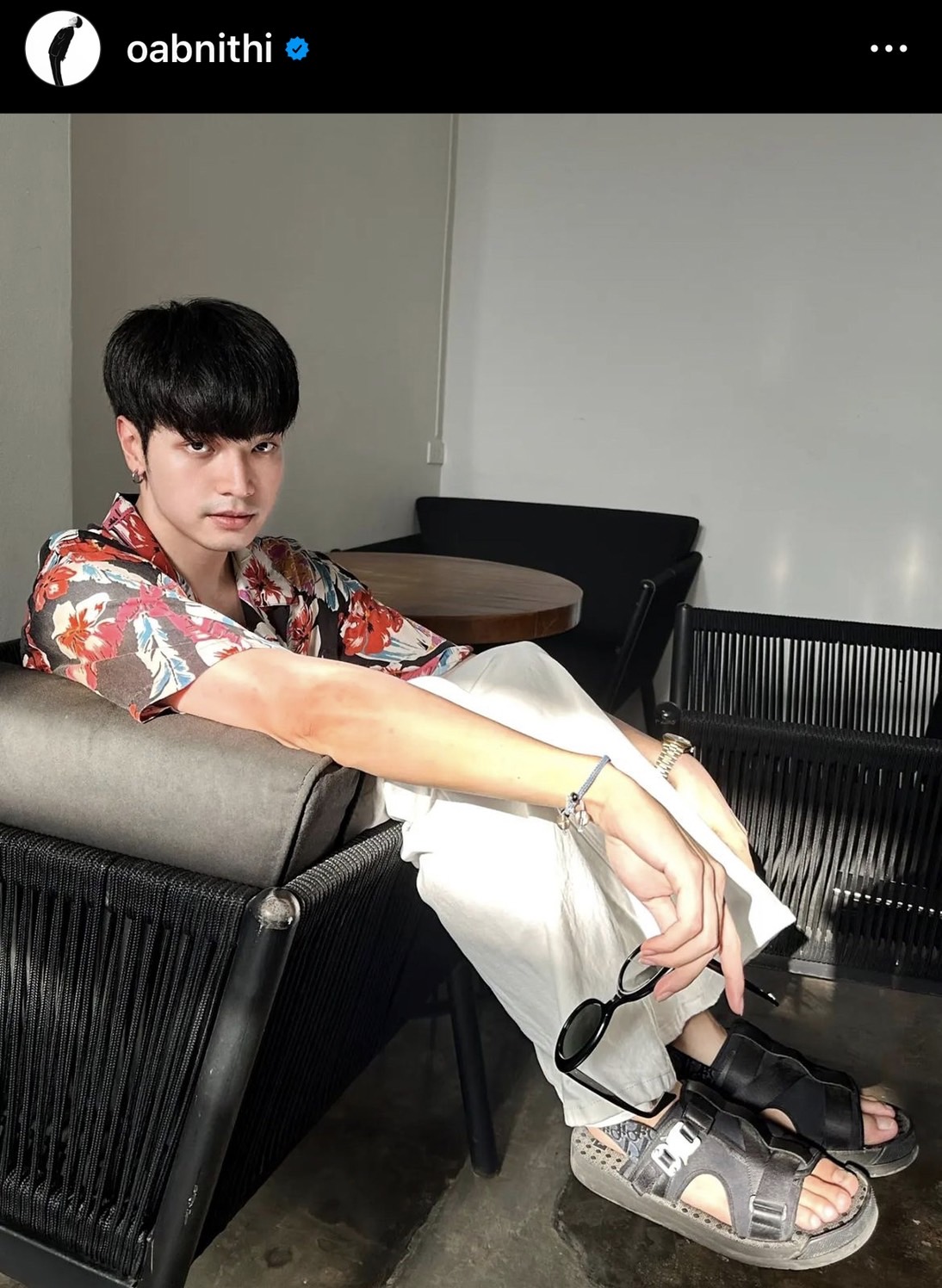 โอบนิธิ ทำใจละลาย เสิร์ฟแคปชั่นเด็ด แน่จริงก็ส่งยิ้มมา