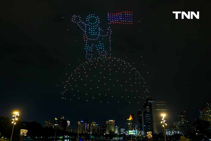 โดรนแปลอักษร งาน อว.แฟร์ 500 ลำ โชว์ความก้าวหน้าฝีมือเด็กไทย