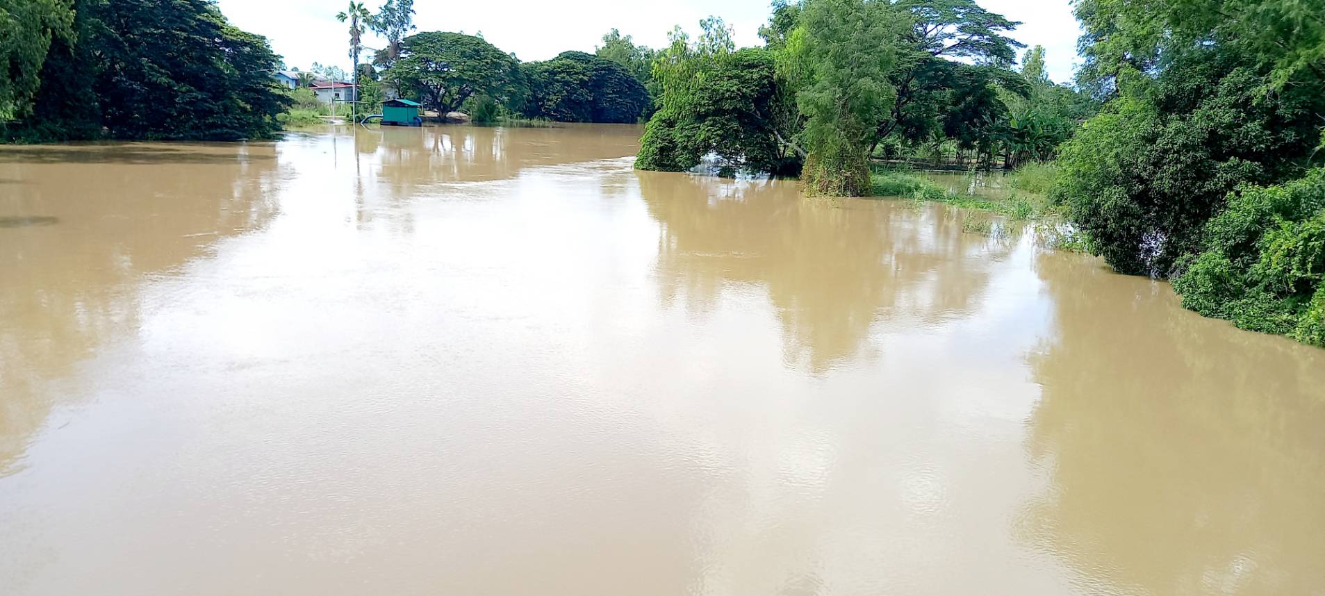 แม่น้ำยม ทะลักท่วมตำบลรังนก 70 หลังคาเรือนจมบาดาล