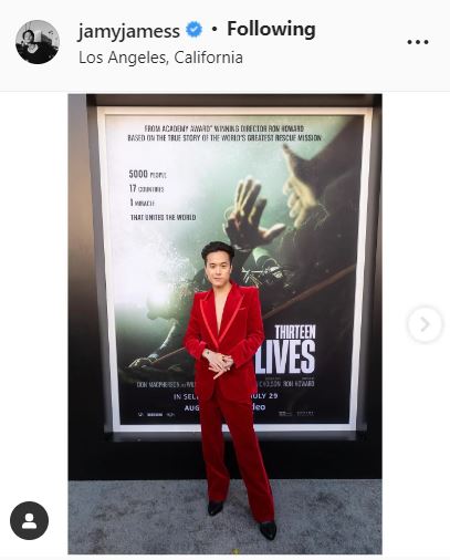 เจมส์ ธีรดนย์ ดีใจ ภาพยนตร์ Thirteen Lives กระแสดี 