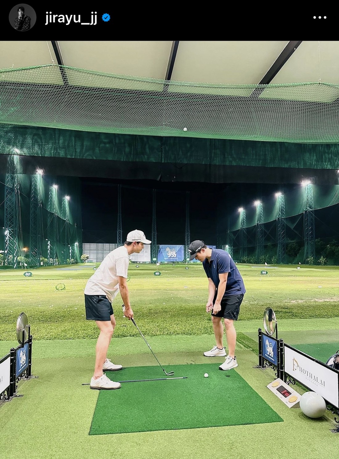 เจมส์ จิ ชมเปาะ เจมส์ มาร์ สอนตีกอล์ฟอย่างเทพ!!