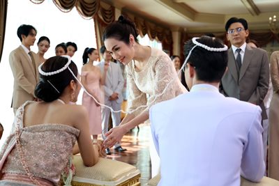 ฉากแต่งงาน “ไมกี้-ญดา”  สุดประทับใจ ปิดตำนาน “จุฑาเทพ-เทวพรหม”