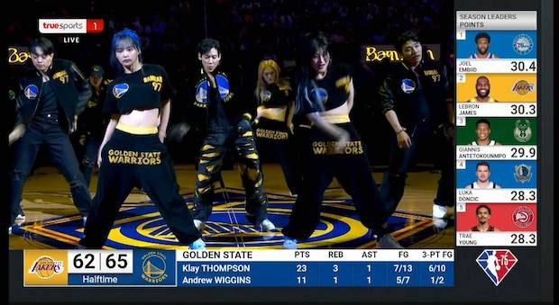 King of Halftime!! ‘แบมแบม’ สร้างประวัติศาสตร์โชว์พักครึ่งศึกบาส NBA (มีคลิป)
