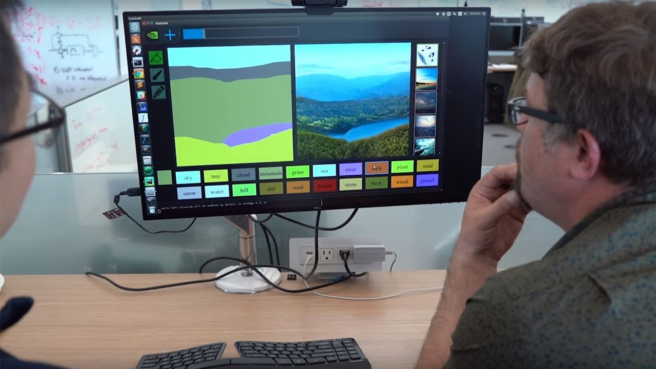NVIDIA Canvas เปลี่ยนภาพวาดให้กลายเป็นภาพทิวทัศน์อันสวยงาม