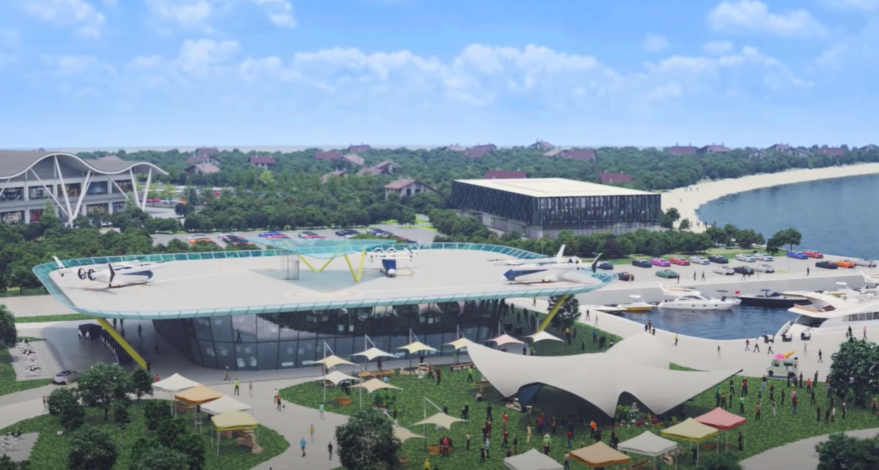 แท็กซี่บิน Honda eVTOL เทคโนโลยีขนส่งผู้โดยสารภายในตัวเมือง แท็กซี่บิน Honda eVTOL เทคโนโลยีขนส่งผู้โดยสารภายในตัวเมือง