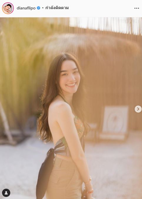 แปลงโฉมเป็นนางสงกรานต์ เดียร์น่า สวมชุดไทย นั่งเสลี่ยงบนหลังช้าง 