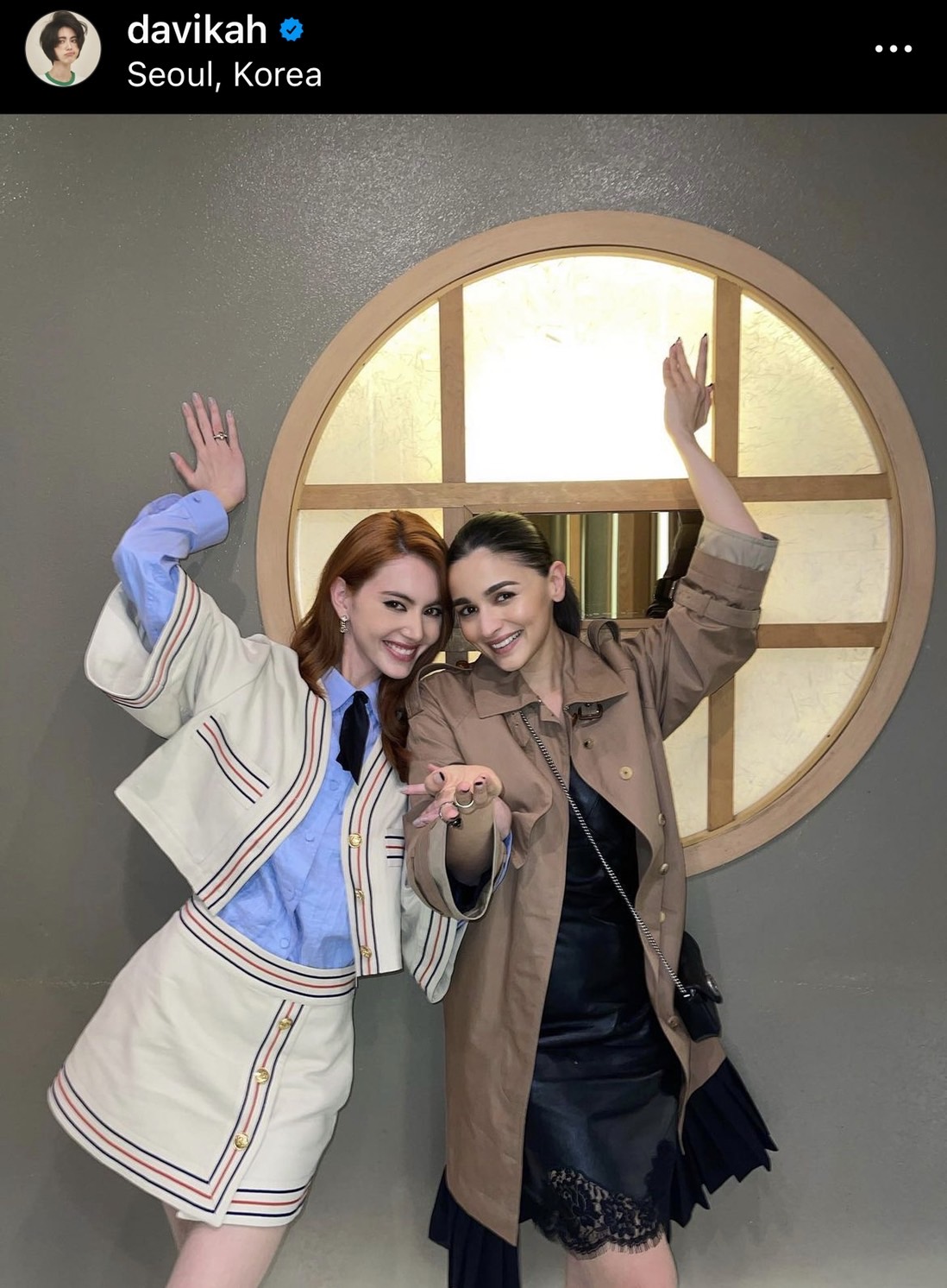 ใหม่ ดาวิกา สุดปลื้ม! กระทบไหล่ดาราดัง อาเลีย บาตต์