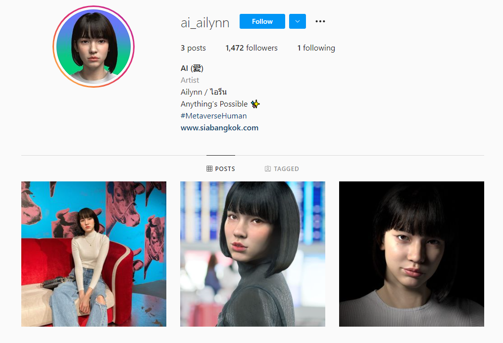 Virtual Influencer คนแรกของไทย Ai Ailynn Virtual Influencer คนแรกของไทย Ai Ailynn