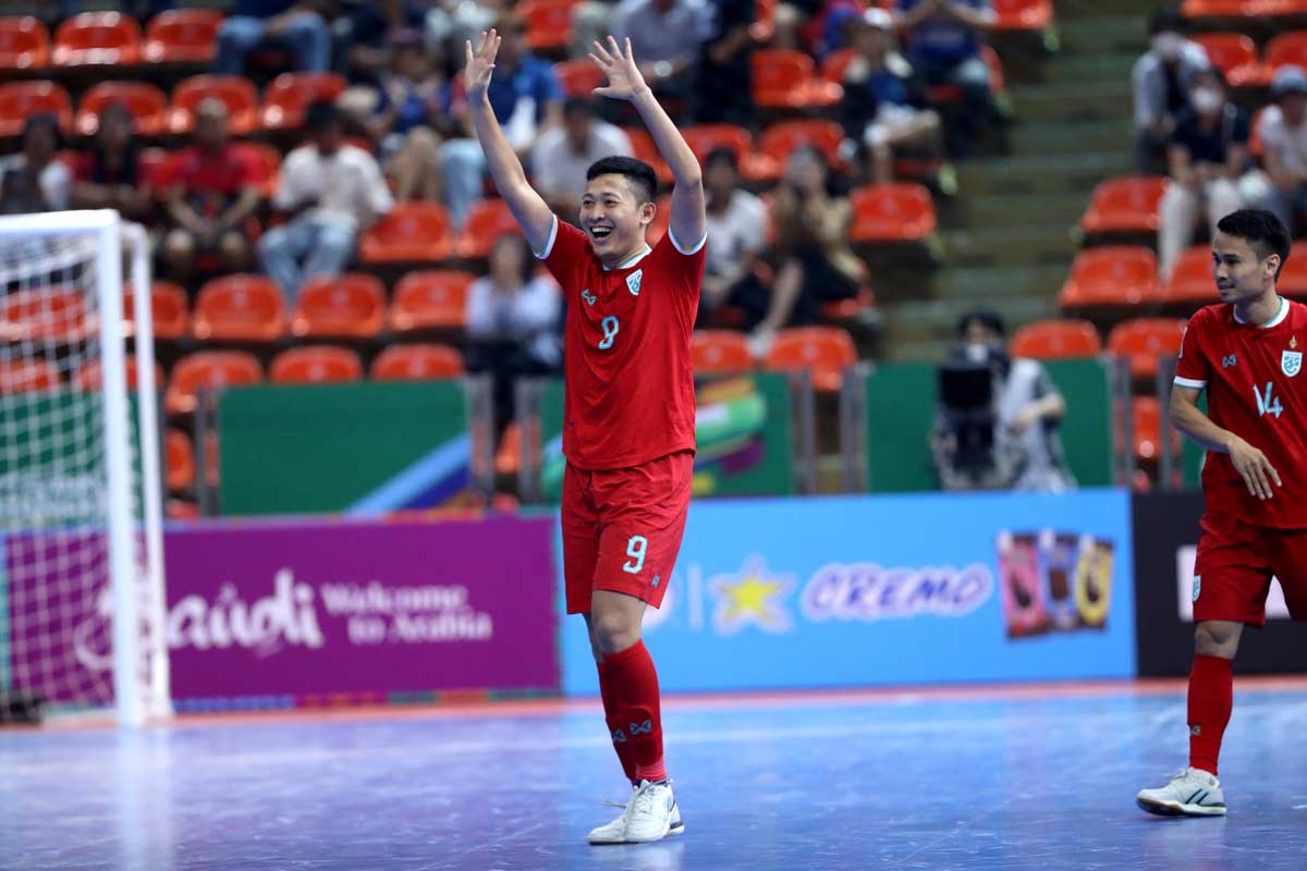 'ช้างศึกโต๊ะเล็ก' ถล่ม เมียนม่า 5-0 การันตีสู่รอบ 8 ทีมสุดท้าย เอเชียนคัพ 'ช้างศึกโต๊ะเล็ก' ถล่ม เมียนม่า 5-0 การันตีสู่รอบ 8 ทีมสุดท้าย เอเชียนคัพ