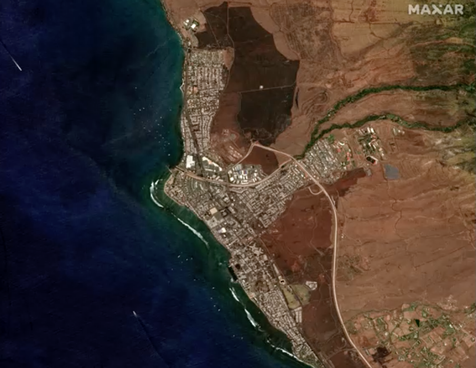 “ไฟป่าฮาวาย” เปิดภาพถ่ายดาวเทียมโชว์หายนะความสูญเสียครั้งใหญ่ “ไฟป่าฮาวาย” เปิดภาพถ่ายดาวเทียมโชว์หายนะความสูญเสียครั้งใหญ่