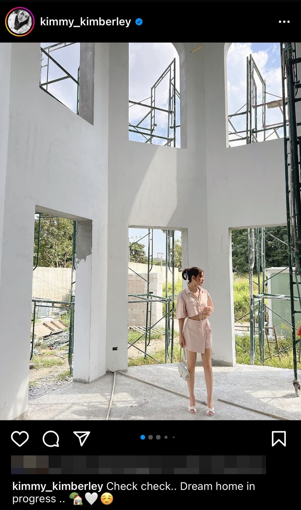 คิมเบอร์ลี เผย ภาพอัปเดตบ้านหลังใหม่ที่กำลังสร้าง!