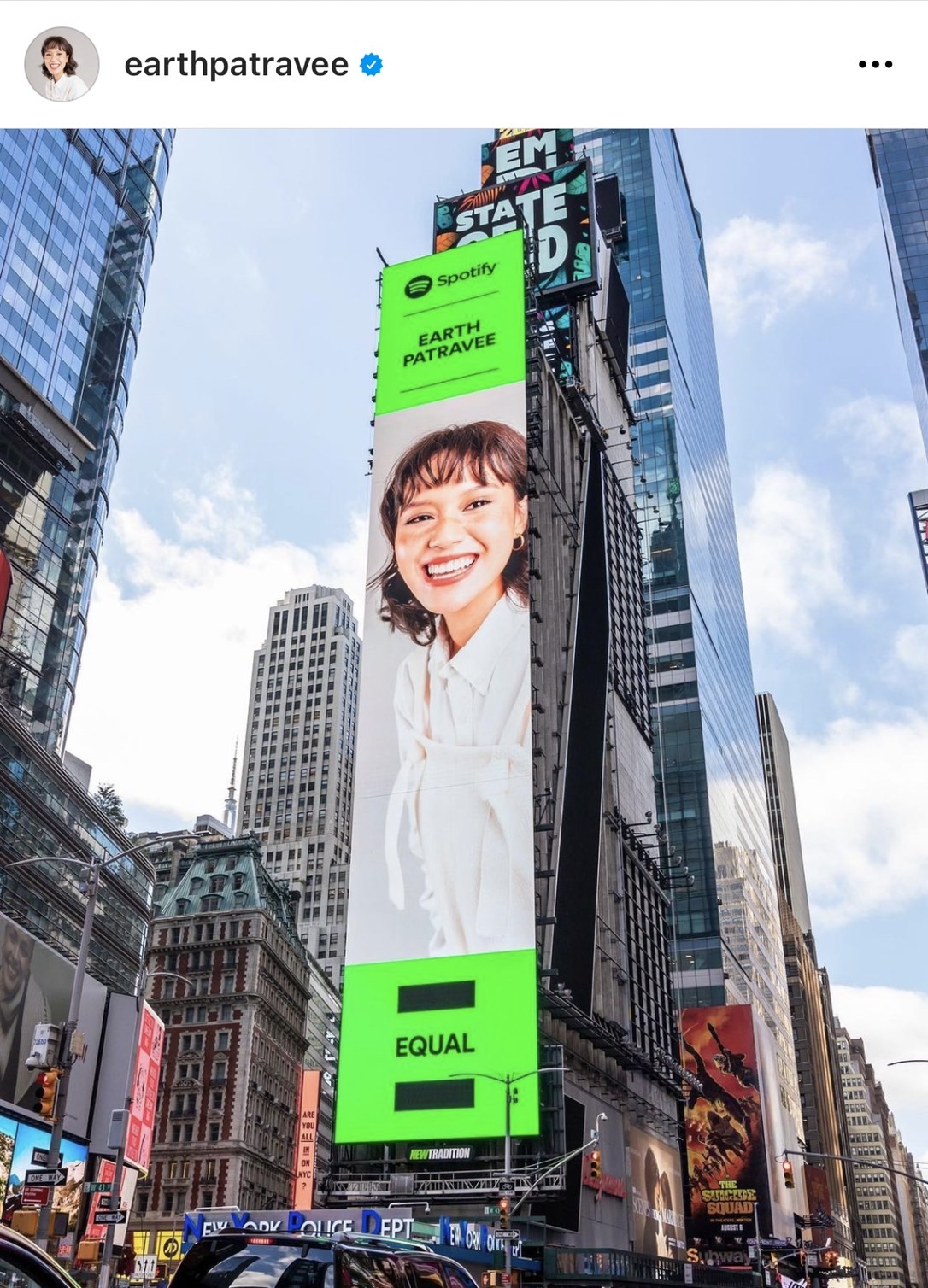 เอิ๊ต ภัทรวี ปลื้ม ได้ขึ้นบิลบอร์ดยักษ์ ใจกลางไทม์สแควร์ นครนิวยอร์ก เอิ๊ต ภัทรวี ปลื้ม ได้ขึ้นบิลบอร์ดยักษ์ ใจกลางไทม์สแควร์ นครนิวยอร์ก