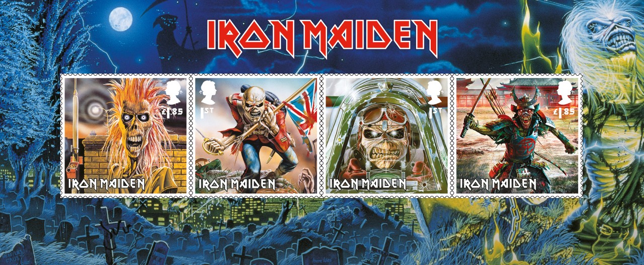 อังกฤษออกแสตมป์ วงระดับตำนาน Iron Maiden อังกฤษออกแสตมป์ วงระดับตำนาน Iron Maiden