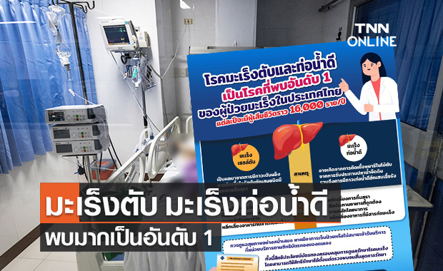 "มะเร็งตับ มะเร็งท่อน้ำดี" พบมากเป็นอันดับ 1 คร่าชีวิตราว 1.6 หมื่นรายต่อปี