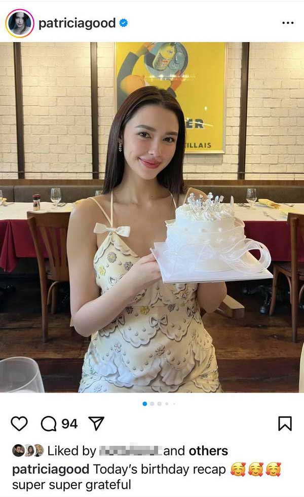 แพทริเซีย อุ้มท้องลูกคนที่ 2 ฉลองวันเกิดครบรอบ 27 ปี พร้อมหน้าครอบครัว แพทริเซีย อุ้มท้องลูกคนที่ 2 ฉลองวันเกิดครบรอบ 27 ปี พร้อมหน้าครอบครัว