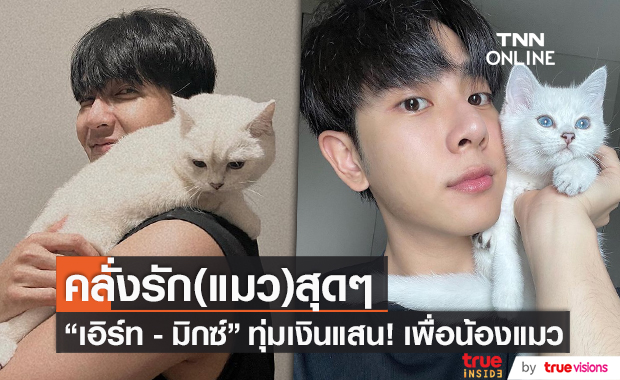 “เอิร์ท – มิกซ์” คลั่งรักแมว เปย์หนักสร้างห้อง250,000 บาท (มีคลิป)   