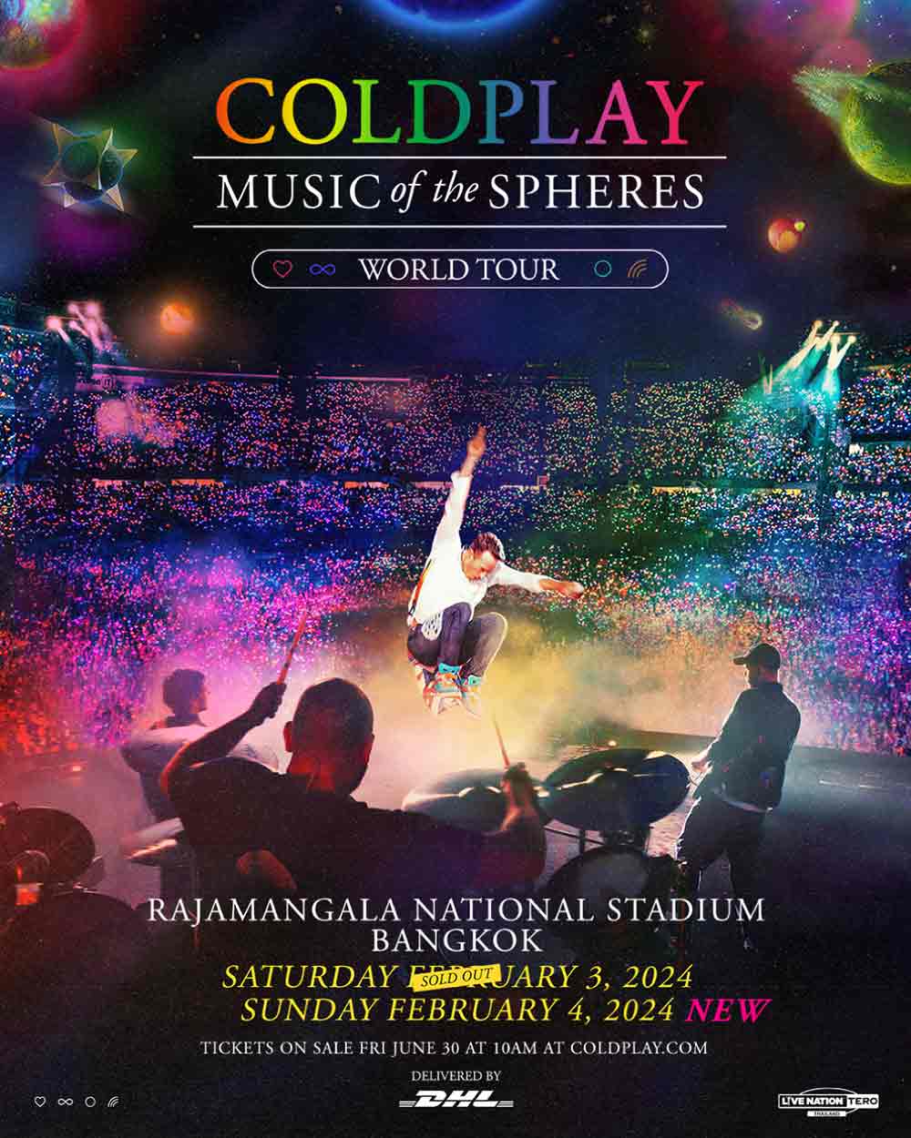เลี่ยง! จราจรรอบสนามราชมังฯ จัดงานคอนเสิร์ต COLDPLAY 3-4 กุมภาพันธ์ 2567 เลี่ยง! จราจรรอบสนามราชมังฯ จัดงานคอนเสิร์ต COLDPLAY 3-4 กุมภาพันธ์ 2567